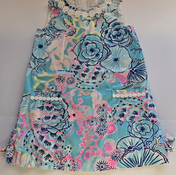 Lilly Pulitzer Sleeveless Dress in Blue and Pink - Picture 1 of 6